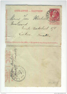 Carte-Lettre Grosse Barbe Simple Cercle NEERPELT 1912 Vers LAEKEN 1 C - Facteur 6  --  GG623 - Cartas-Letras