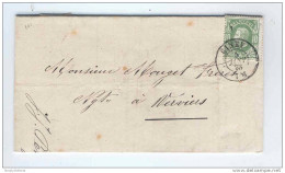 Lettre TP No 30 Cachet Double Cercle CINEY 1875 - Entete Petry , Marchand-tonnelier , Mercerie , Epiceries  --  COL220 - 1869-1883 Léopold II