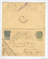 Entier Postal 5 C Armoiries Avec Réponse Neuve LIEGE 1903 Vers BUENOS AIRES Argentine  -- HH/497 - Cartoline 1871-1909