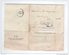 Courrier Du Ministère Des Finances En Franchise ASSENEDE 1884 Vers Notaire De Maeyer à GAND  --  HH/114 - Portofreiheit