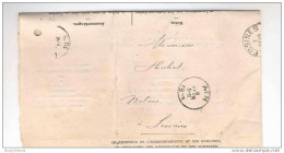 Courrier Du Ministère Des Finances En Franchise ATH 1895 Vers Notaire Hubert à LESSINES  --  HH/115 - Franchigia