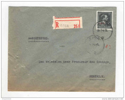 Lettre Recommandée 5 F Moins 10 % IEPER 1948 Vers KORTRIJK - Expéditeur MEULEBEKE  --  HH/062 - 1946 -10%