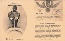 BELGIQUE - Bruxelles - Manneken Pis - Citation à L'ordre Du Bataillon - Carte Postale Ancienne - Monuments