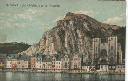 BELGIQUE - Dinant - La Collégiale Et La Citadelle - Montagne - Colorisé - Carte Postale Ancienne - Dinant