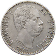 ITALY 2 LIRE 1884 Umberto I (1878-1900) #t148 0189 - 1878-1900 : Umberto I