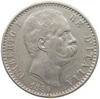 ITALY 2 LIRE 1884 Umberto I (1878-1900) #t148 0135 - 1878-1900 : Umberto I