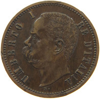 ITALY 2 CENTESIMI 1897 R UMBERTO I. 1878-1900 #c062 0225 - 1878-1900 : Umberto I.