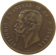 ITALY 10 CENTESIMI 1866 M Vittorio Emanuele II. 1861 - 1878 #c046 0043 - 1861-1878 : Vittoro Emanuele II