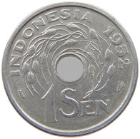 INDONESIA SEN 1952  #s069 0495 - Indonesien