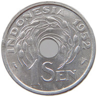 INDONESIA SEN 1952  #s069 0503 - Indonésie