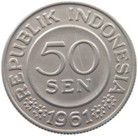 INDONESIA 50 SEN 1961  #s019 0129 - Indonesien