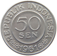 INDONESIA 50 SEN 1961  #s068 0819 - Indonesien