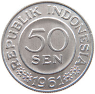 INDONESIA 50 SEN 1961  #s019 0125 - Indonésie