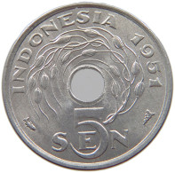 INDONESIA 5 SEN 1951  #s069 0397 - Indonesien