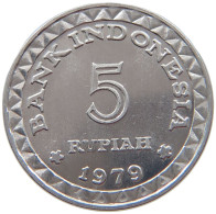 INDONESIA 5 RUPIAH 1979  #s079 0265 - Indonesien