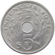 INDONESIA 5 SEN 1951  #s069 0389 - Indonesia