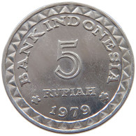 INDONESIA 5 RUPIAH 1979  #s069 0137 - Indonesien