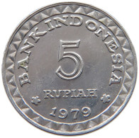 INDONESIA 5 RUPIAH 1979  #s069 0141 - Indonesia