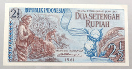 INDONESIA 2 1/2 RUPIAH 1961  #alb051 0313 - Indonesien