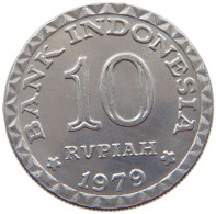 INDONESIA 10 RUPIAH 1979  #s079 0311 - Indonésie