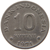 INDONESIA 10 RUPIAH 1971  #a047 0683 - Indonesien