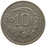 INDONESIA 10 RUPIAH 1971  #a056 0401 - Indonesië