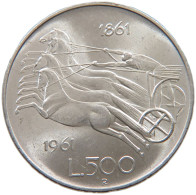 ITALY 500 LIRE 1961  #a020 0183 - 500 Lire