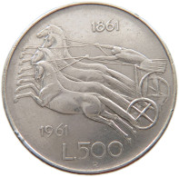 ITALY 500 LIRE 1961  #c059 0079 - 500 Lire