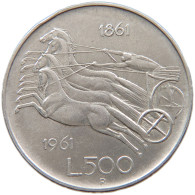 ITALY 500 LIRE 1961  #c068 0355 - 500 Liras