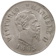 ITALY 50 CENTESIMI 1863 M Vittorio Emmanuele II. (1861-1878) #t002 0059 - 1861-1878 : Vittoro Emanuele II