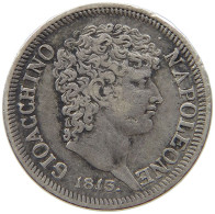 ITALY STATES NAPLES 1/2 MEZZA LIRA 1813 Gioacchino Napoleone #t144 0289 - Neapel & Sizilien