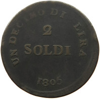 ITALY STATES FIRENZE 2 SOLDI 1805  #t060 0443 - Other & Unclassified