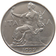 ITALY LIRA 1922 Vittorio Emanuele III. (1900 - 1946) #c036 0511 - 1900-1946 : Victor Emmanuel III & Umberto II