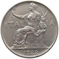 ITALY LIRA 1922 Vittorio Emanuele III. (1900 - 1946) #c040 0039 - 1900-1946 : Victor Emmanuel III & Umberto II