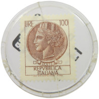 ITALY ENCASED POSTAGE STAMP  100 LIRE HI-FI STEREO AUGUSTA ENCASED POSTAGE STAMP #t086 0199 - Altri & Non Classificati