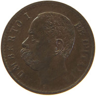 ITALY CENTESIMO 1900 R UMBERTO I. 1878-1900 #s003 0253 - 1878-1900 : Umberto I.