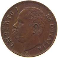 ITALY CENTESIMO 1899 R UMBERTO I. 1878-1900 DOUBLE STRUCK #a015 0129 - 1878-1900 : Umberto I