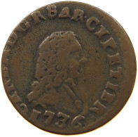 ITALY STATES SAVOY 1/2 CAGLIARESE 1736 CARLO EMANUELE III. (1730-1773) #t100 0623 - Piémont-Sardaigne-Savoie Italienne