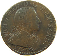 ITALY STATES SAVOY 5 SOLDI 1795 Vittorio Amadeo III., 1773-1796. #t132 0401 - Piémont-Sardaigne-Savoie Italienne