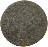 ITALY STATES SARDINIA SOLDO 1789 RARE #t067 0241 - Italian Piedmont-Sardinia-Savoie