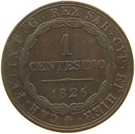 ITALY STATES SARDINIA CENTESIMO 1826 Carlo Felice 1821-1831 #s008 0103 - Italian Piedmont-Sardinia-Savoie