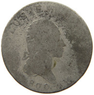 ITALY STATES SARDINIA 7.6 SOLDI 1800 CARLO EMANUELE IV. (1796-1802) #t155 0313 - Piémont-Sardaigne-Savoie Italienne