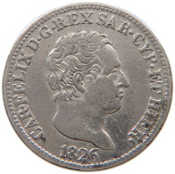 ITALY STATES SARDINIA 50 CENTESIMI 1826 Carlo Felice 1821-1831 #t108 0111 - Piémont-Sardaigne-Savoie Italienne