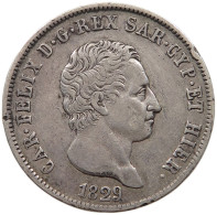 ITALY STATES SARDINIA 5 LIRE 1829 P Carlo Felice 1821-1831 #t117 1049 - Italian Piedmont-Sardinia-Savoie