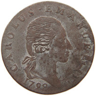 ITALY STATES SARDINIA 2.6 SOLDI 1798 CARLO EMANUELE IV. (1796-1802) #t107 0431 - Piemonte-Sardegna, Savoia Italiana