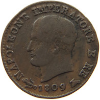 ITALY STATES NAPOLEON I. CENTESIMO 1809 V Napoleon I. (1804-1814, 1815) #t146 0355 - Napoleonische