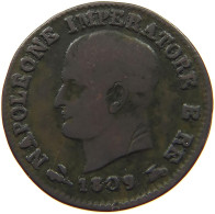 ITALY STATES NAPOLEON I. CENTESIMO 1809 B Napoleon I. (1804-1814, 1815) #s078 0971 - Napoleónicas