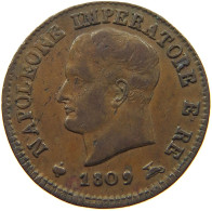 ITALY STATES NAPOLEON I. CENTESIMO 1809 M Napoleon I. (1804-1814, 1815) #t107 0183 - Napoleontisch