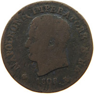 ITALY STATES NAPOLEON I. CENTESIMO 1808 M Napoleon I. (1804-1814, 1815) #c083 0547 - Napoleonic