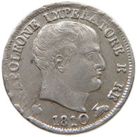 ITALY STATES NAPOLEON I. 5 SOLDI 1810 M Napoleon I. (1804-1814, 1815) #t118 1225 - Napoléonniennes